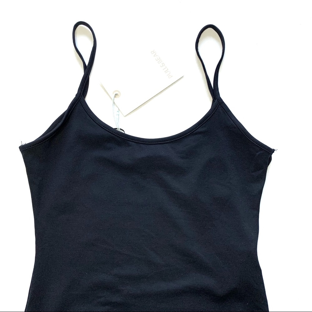 Nwt Black Basic Spaghetti Strap Bodysuit - image 3